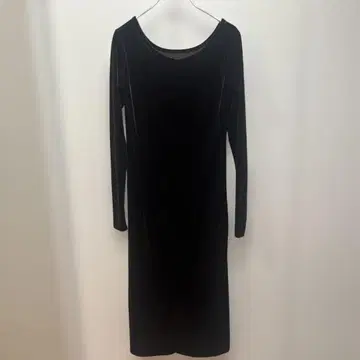 프릭스스토어 벨로아 발레넥 롱 원피스