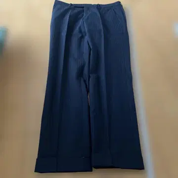 네이비 스트라이프 슬랙스