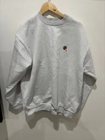 UN-FILLED 그레이 맨투맨 트레이닝복