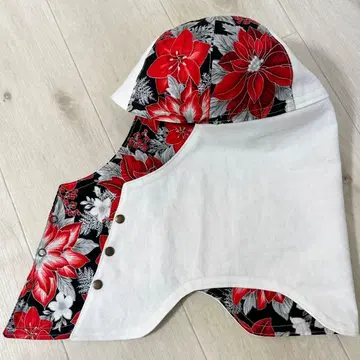 리버서블 용접 두건 No.198 포인세티아 크리스마스 꽃 겨울