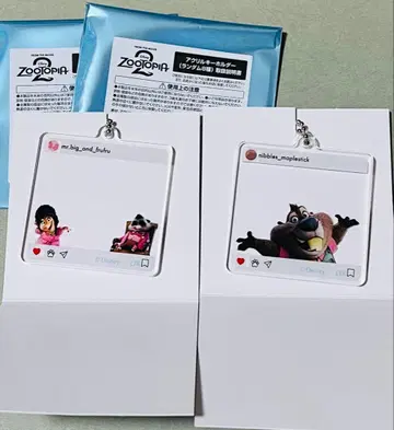 주토피아2 오 마이 카페 아크릴 키링 미스터 빅 니블스