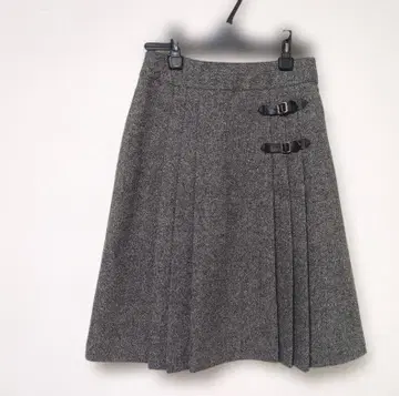 marie claire 브랜드 플리츠 스커트 64 그레이 가을 겨울용