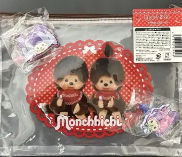 시나코 x 몬치치 러버 앞머리 클립 몬치치 플랫 파우치