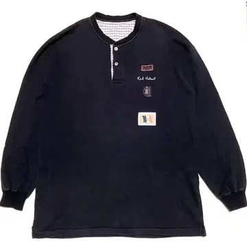 90s 루즈핏 칼 헬무트 헨리넥 맨투맨 핑크하우스