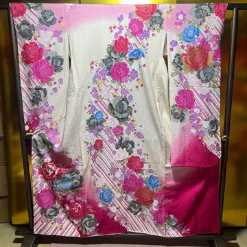 후리소데 순수 실크 성인식