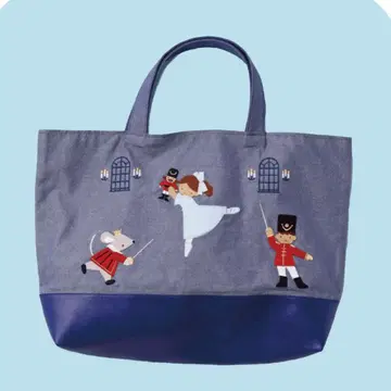 패밀리아 호두까기 인형 콜라보 데님 백