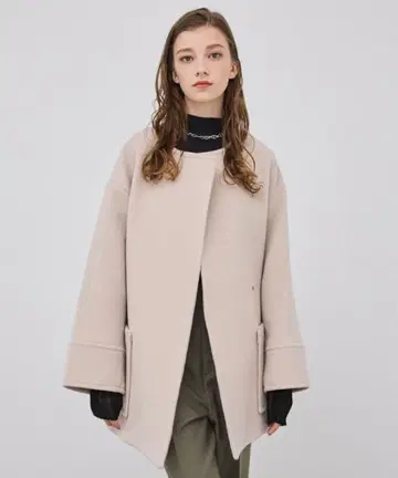 PUBLIC TOKYO S140 더블 벨로아 숏코트