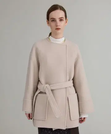 PUBLIC TOKYO S140 더블 벨로아 숏코트