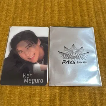 [ 미사용 미개봉 ] Snow Man 메구로 렌 카드 2종