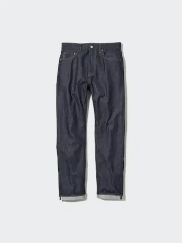 UNIQLO 셀비지 레귤러 핏 청바지 네이비 30 76cm