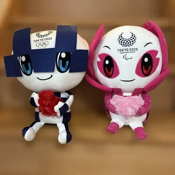 미라이토와 소메이티 봉제 인형 세트 인형뽑기 경품 도쿄 2020