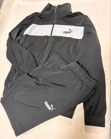 PUMA 저지 상하의 세트 XL 사이즈 블랙/화이트