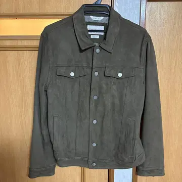 브라운 스웨이드풍 자켓