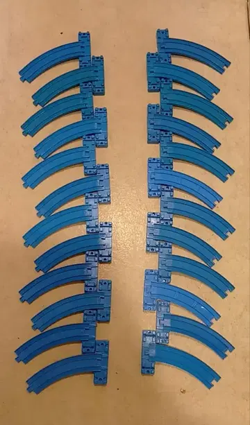 프라레일 경사 곡선 레일 AB 합계 24개 세트