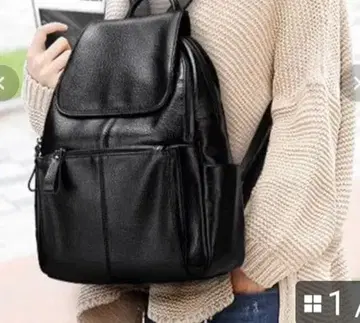 소가죽 백팩 블랙 새상품급