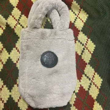 새상품 미사용*스타벅스 보틀 숄더백 퍼 베이지