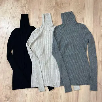 리브 하이넥 니트 3종 세트 새상품급