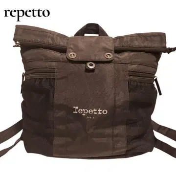 [repetto] 나일론 백팩 메쉬 블랙