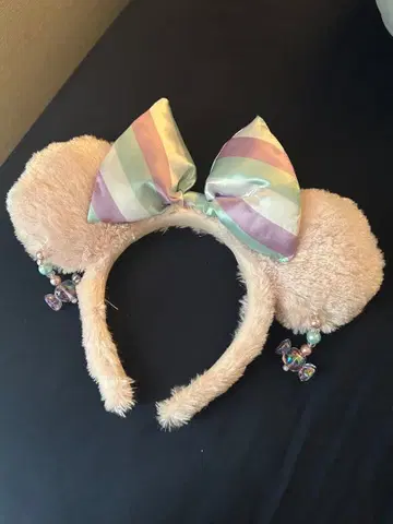 미키 모양 파스텔 핑크 머리띠