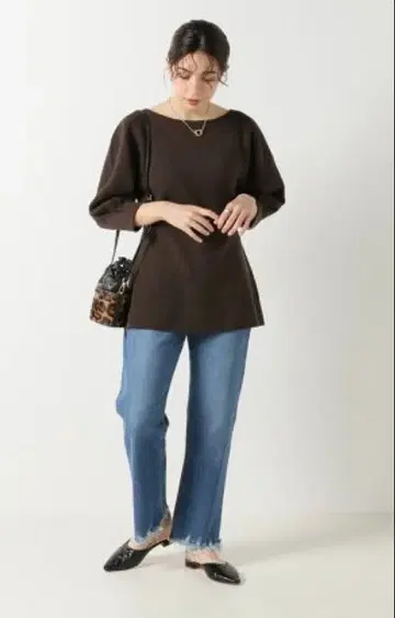 iena 볼륨 슬리브 풀오버