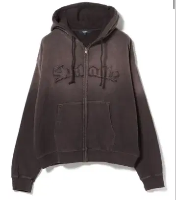 빔스 하트 빈티지 스타일 풀 집업 후드티