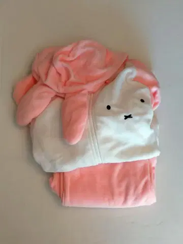 미피 파자마 룸웨어 후드티 상하의 홈웨어 핑크 miffy