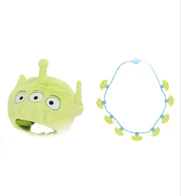 디즈니 리틀 그린맨 팬캡 라이트펜던트 목걸이