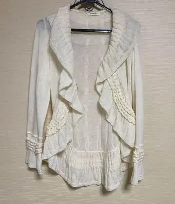 INGEBORG 화이트 롱 가디건