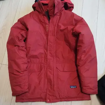 patagonia 가이드 후드티 빨간색 다운 자켓