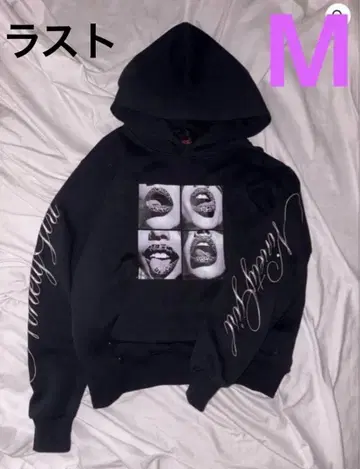 9090 girl Rip Print Hoodie