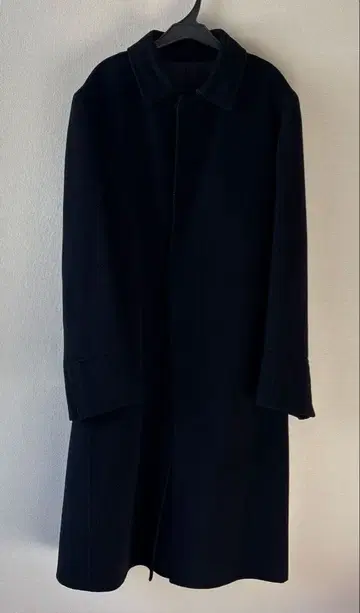 꼼사 드 모드 옴므 블랙 울 코트 캐시미어 혼방 M