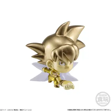 레어 드래곤볼 초전사 피규어 8 손오공 미니 골드