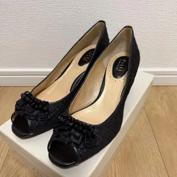 오픈토 펌프스 블랙 24cm