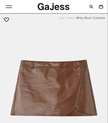 [ 미사용 ] Milla Short Culottes [ gajess ]