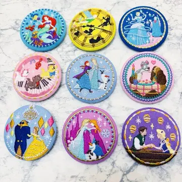 디즈니 자수 캔뱃지 9개