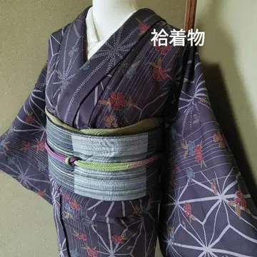 린넨 잎 패턴 워셔블 기모노