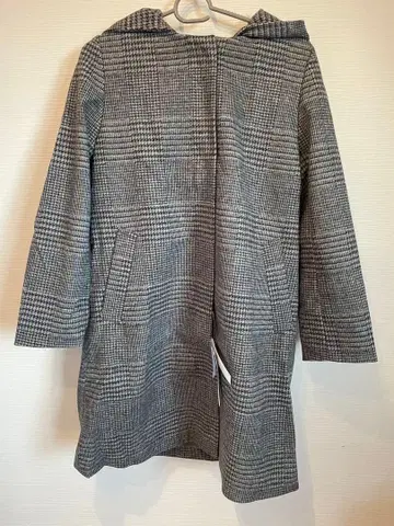 [ 새상품 택 포함 ] 글로벌 워크 체크 롱 코트