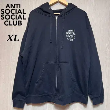 ANTI SOCIAL SOCIAL CLUB 집업 후드티 XL 블랙