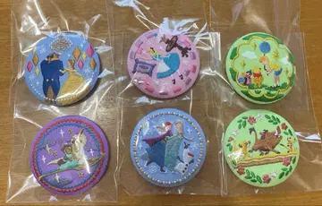 디즈니 자수 캔뱃지 6종 세트