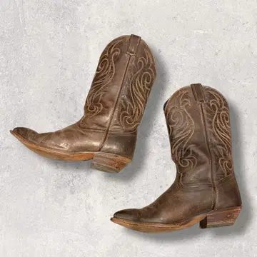 70s USA CODE WEST 코드 웨이스트 가죽 웨스턴 부츠