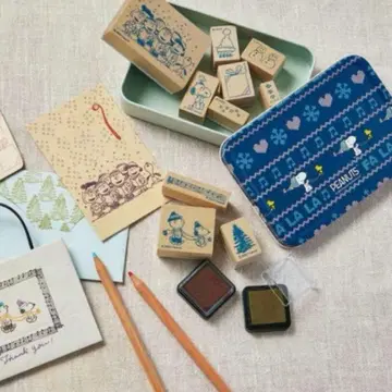 스누피 스탬프 세트