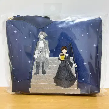 [극단 사계] 고스트&레이디 자수 플랫 파우치