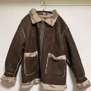 niko and - 무스탕 보아 자켓 브라운