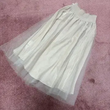 르네 쉬폰 스커트