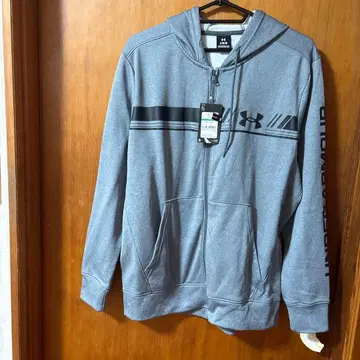 [택 포함 미사용 새상품] 언더아머 남성용 트레이닝 후드티 그레이 L