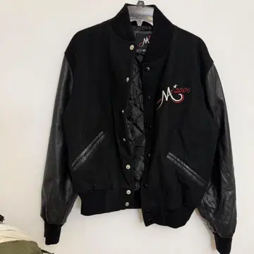 90s 바시티 자켓 챔피온 자켓 USA제 블랙 구제 의류 가죽