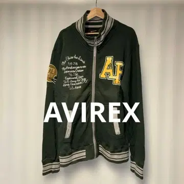 AVIREX 다크 그린 집업 자켓