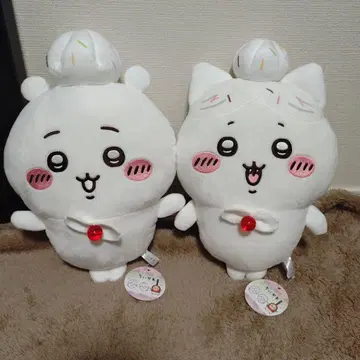 치이카와 생일 BIG 봉제 인형 치이카와 & 하치와레 2개 세트