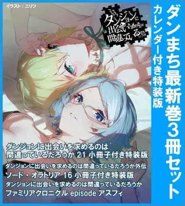 던전에서 만남을 추구하면 안 되는 걸까 3권 세트 연동 구매 특전 달력