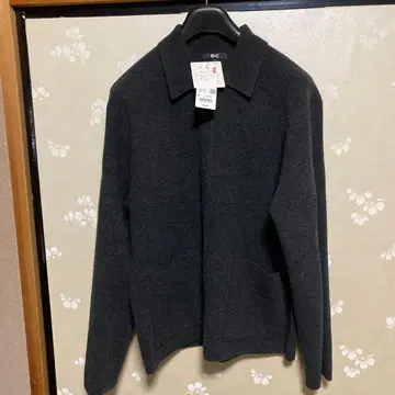 유니클로:C 니트 풀 지퍼 자켓 08 다크 그레이 L 사이즈